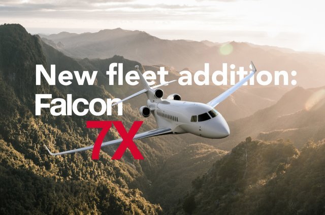 New fleet addition: Dassault Falcon 7X